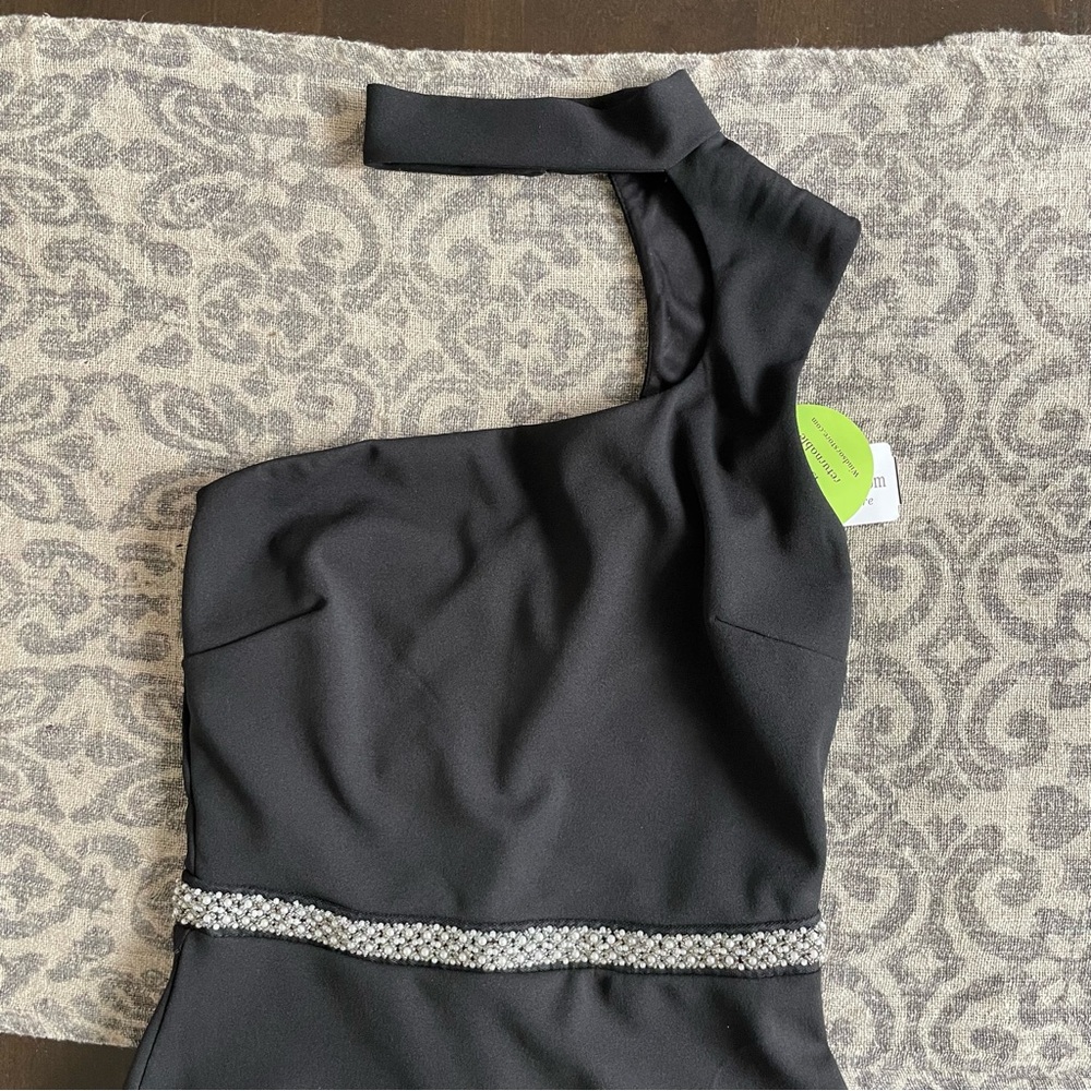 NWT Windsor Black One Shoulder long Dress - Picture 7 of 11